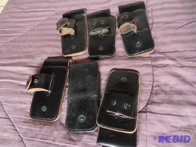 lot 10 image: Qty 6 Leather Holsters. Stamped French and st...