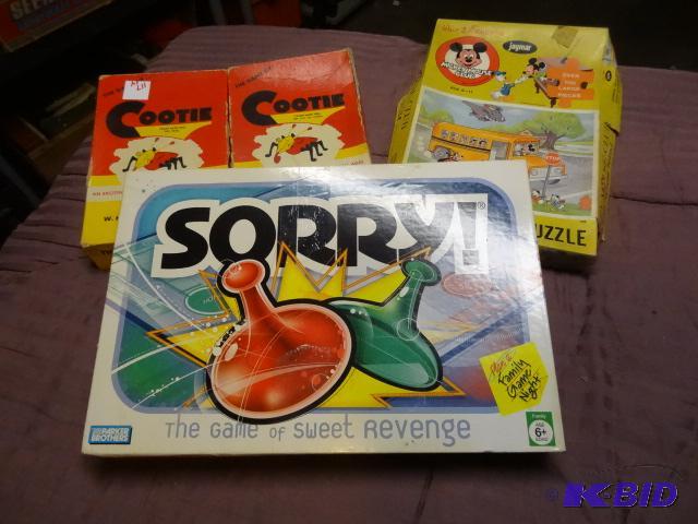 lot 117 image: Vintage games...