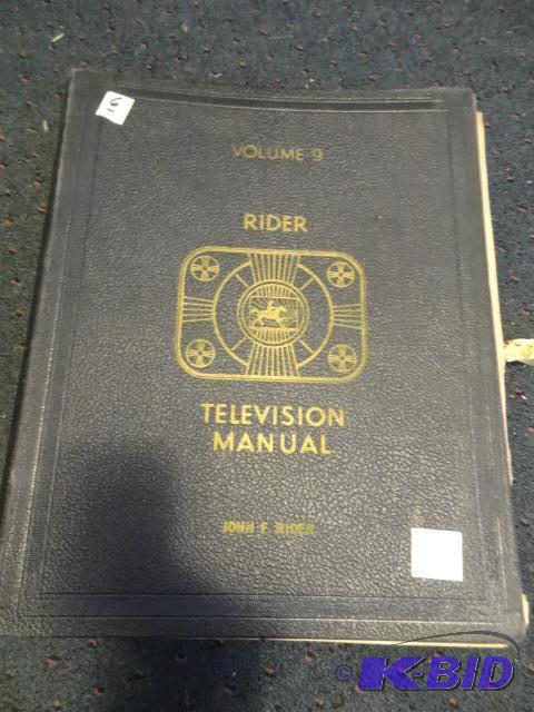 lot 149 image: 1952 Rider TV service manuals, very large, wi...