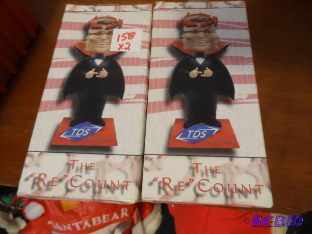 lot 158 image: 2 Al Franken St. Paul Saints promotional bobb...
