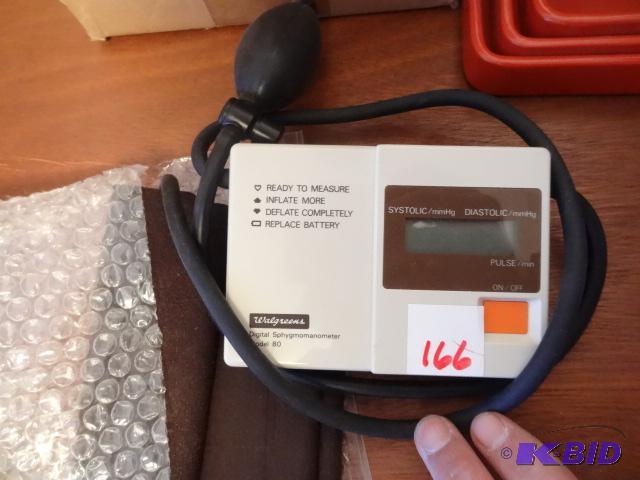 lot 166 image: Walgreens manual blood pressure meter with di...