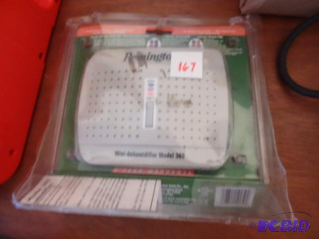 lot 167 image: Remington mini dehumidifier model 365...