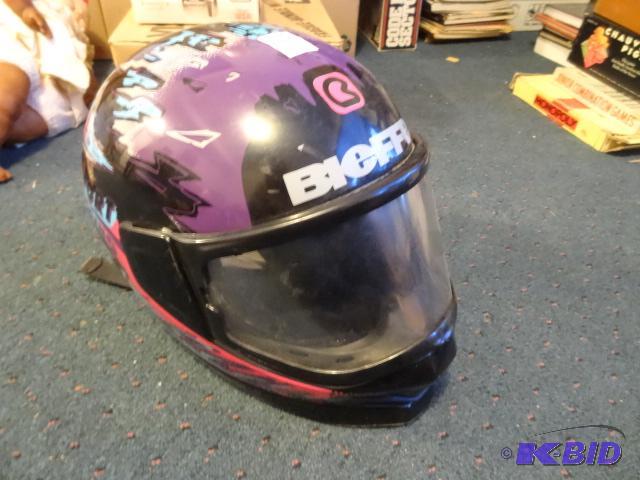 lot 185 image: Bieffe size XL motorcycle helmet with face sh...
