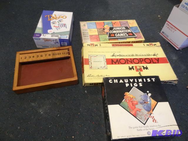lot 192 image: 5 assorted games as shown, including vintage ...