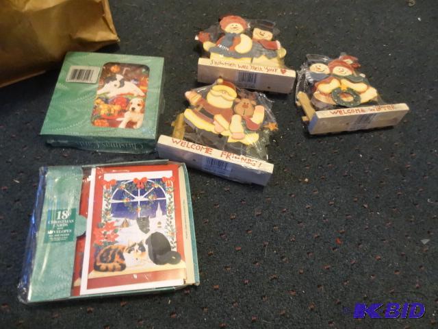 lot 201 image: Christmas craft supplies  cards, as shown...