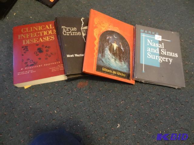 lot 206 image: Stack of books including new sealed medical...