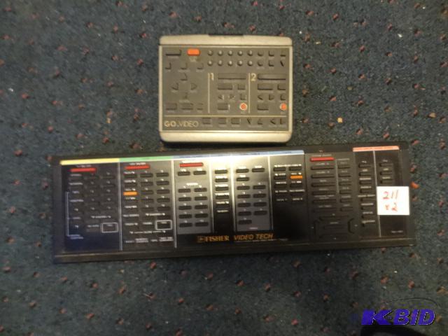 lot 211 image: Pair of video editing controllers, 1 Fisher, ...