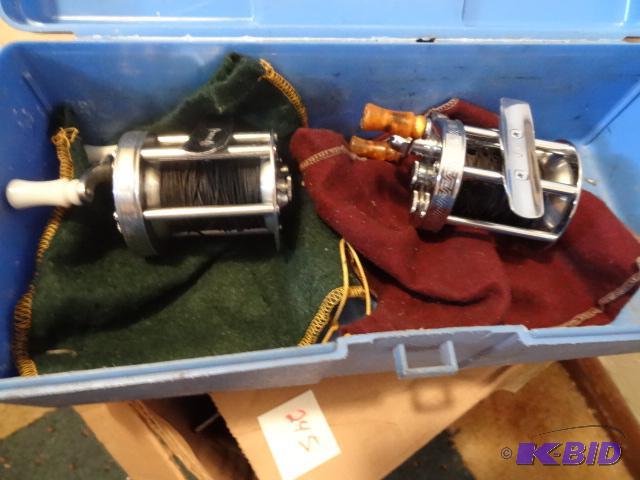 lot 244 image: 2 Pflueger reels, Summit 1993L and No. 1893...