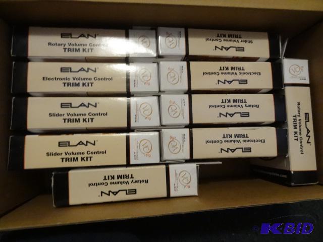 lot 247 image: Qty 10 Elan rotary volume control trim kits, ...
