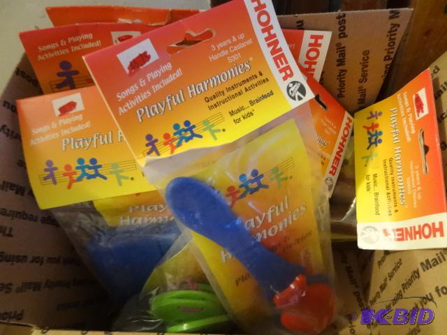 lot 250 image: Box of Hohner Playful Harmonies kids musical ...
