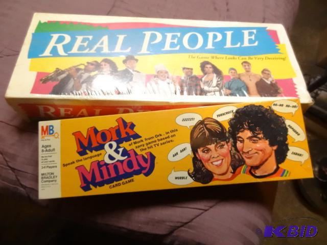 lot 99 image: Mork and Mindy  Real People vintage games in...