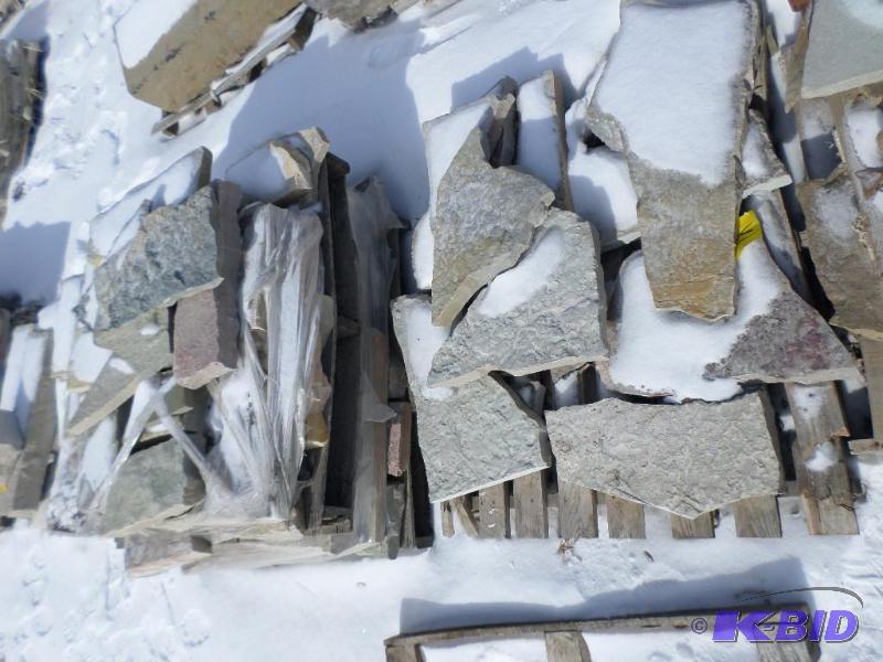 (3) Pallets Of Natural Stone PatioPaver Ston...