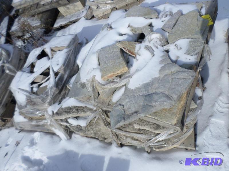 (3) Pallets Of Natural Stone Paver Stones...