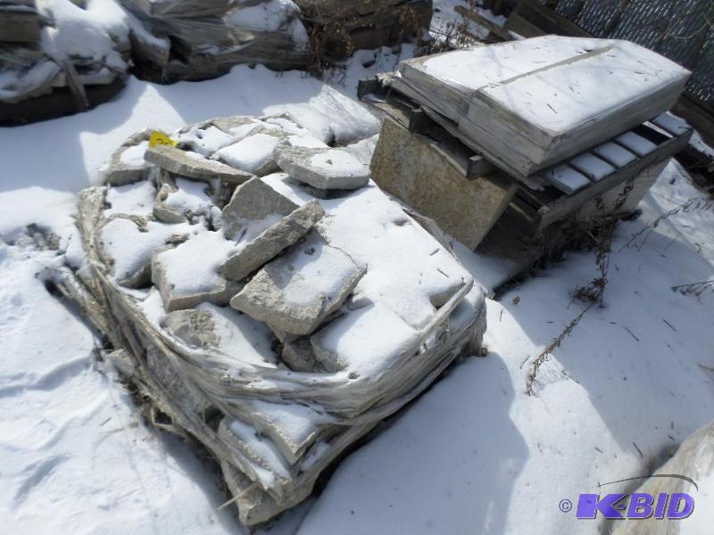 (2) Pallets Of Natural Stone Landscape Block ...