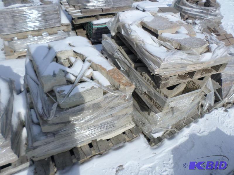 (4) Pallets Of Natural Stone Paver Stones...