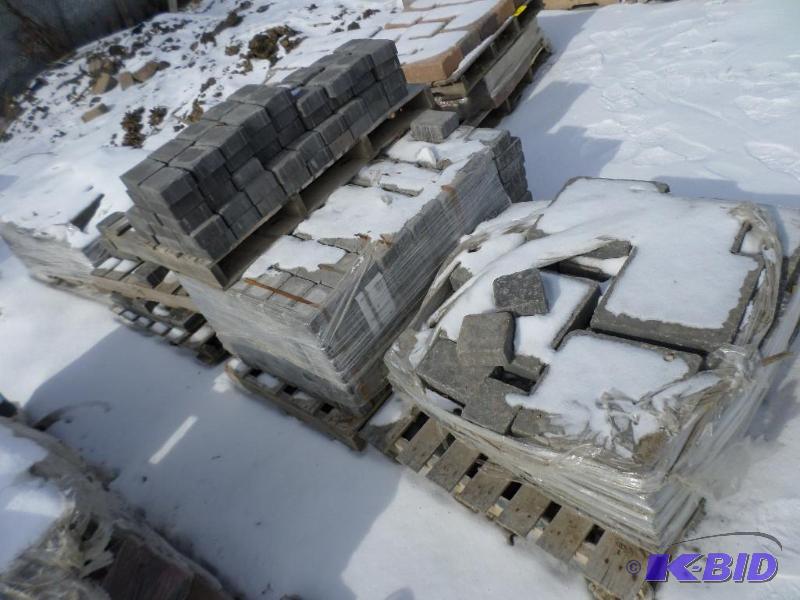 (5) Pallets Of Anchor Non-Tumbled Paver Stone...