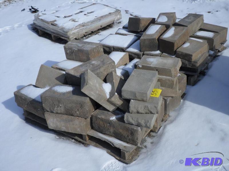 (2) Pallets Of Non-Tumbled Landscape Block...