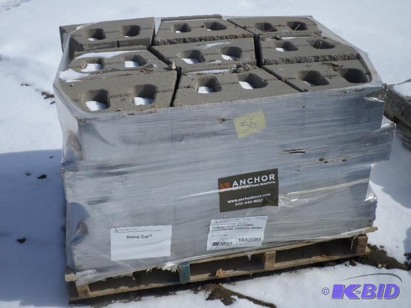 Pallet Of Anchor Stone Cut Retaining Wall Blo...