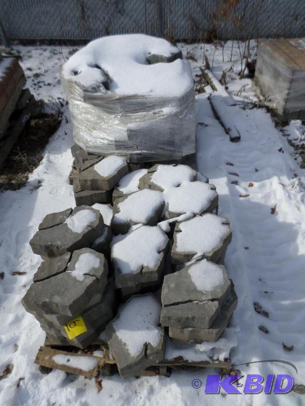 (2) Pallets Of Etched Tumbled Paver Stones...