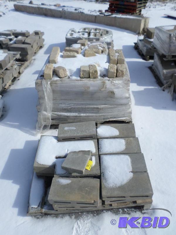 (4) Pallets Of Misc Landscape Block...