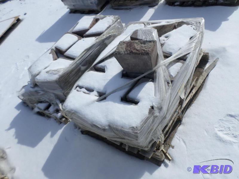 (2) Pallets Of Retaining Wall Block...
