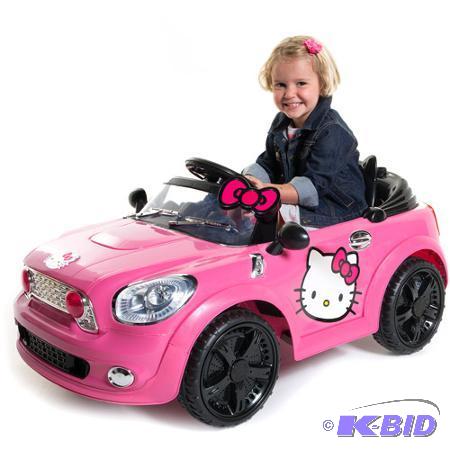 lot 4 image: New Hello Kitty Coupe &quotRide-on" - 6...