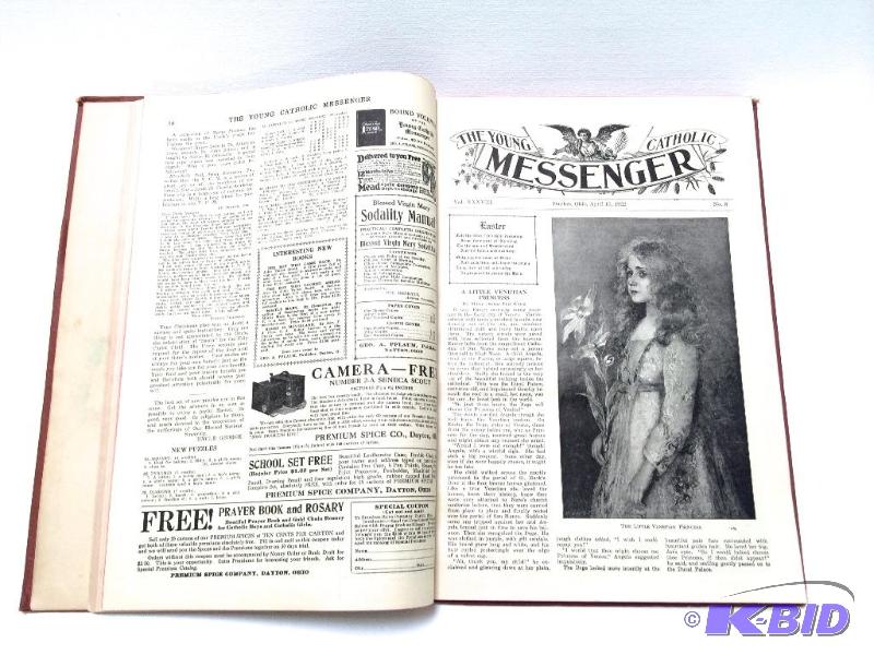 lot 3 image: The Young Catholic Messenger Vol. XXXVIII - Dayton Ohio January 1, 1922