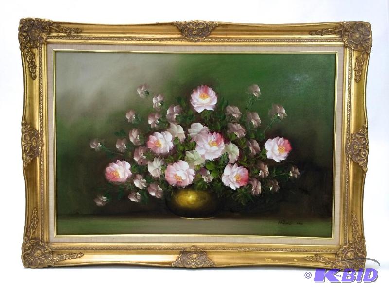 lot 1 image: Original oil by Renee Cox - Listed Artist