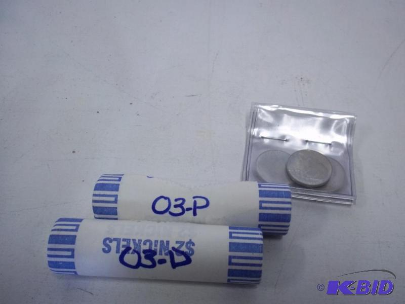 lot 10 image: One Roll of 2003 P and One Roll of 2003 D and...