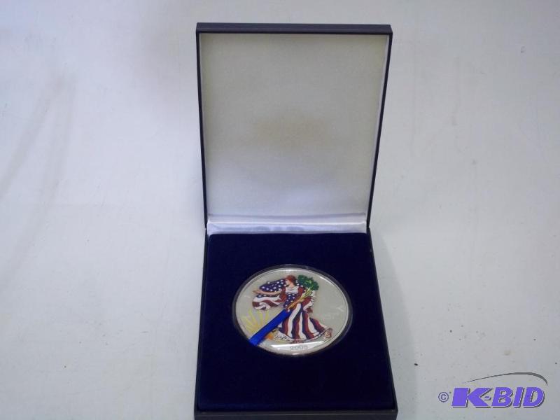 lot 3 image: 12 Lb Colorized Walking Liberty Silver Dolla...