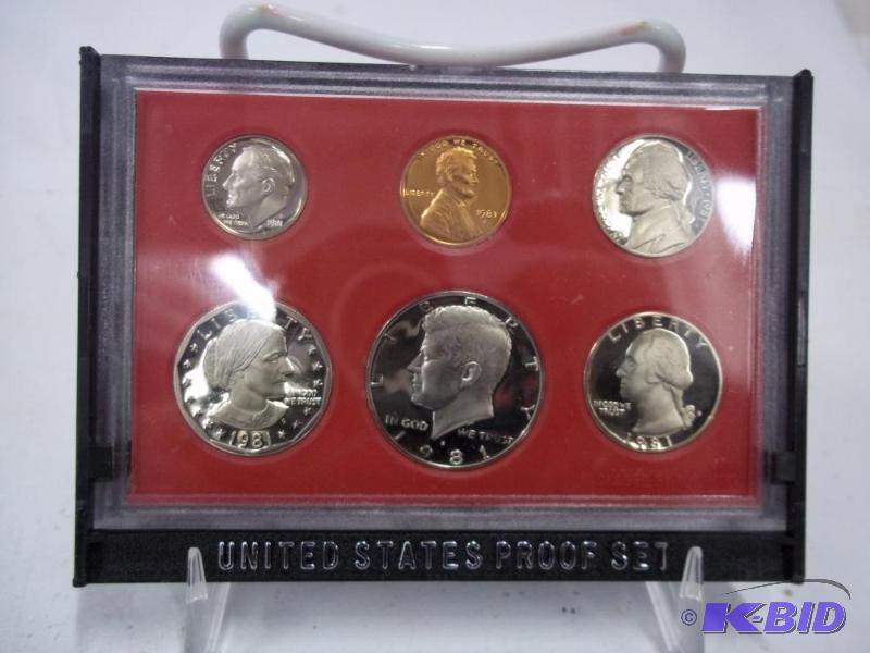 lot 8 image: United States Proof Set 1981...
