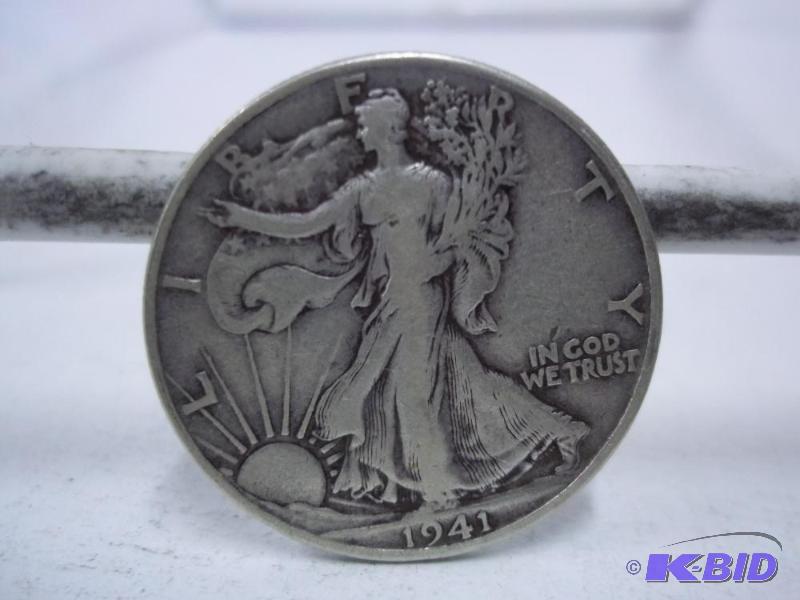 lot 81 image: 1941 Walking Liberty Half Dollar...