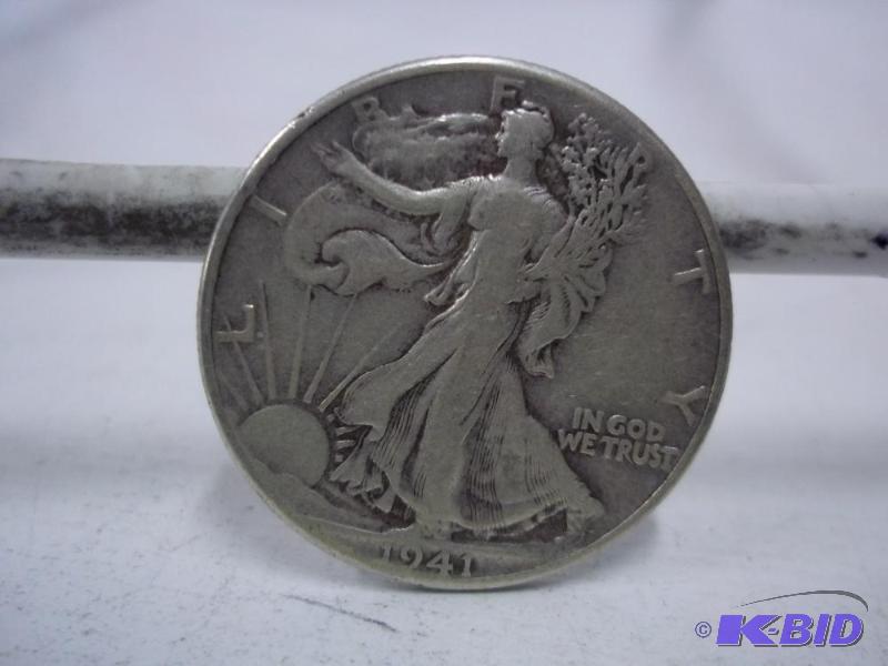 lot 85 image: 1941 Walking Liberty Half Dollar...
