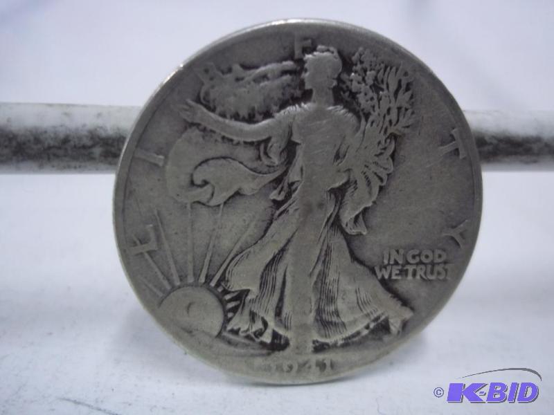 lot 89 image: 1941 Walking Liberty Half Dollar...