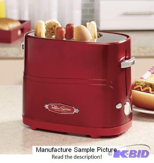 lot 15 image: Nostalgia Electrics Pop Up Hot Dog Toaster - ...