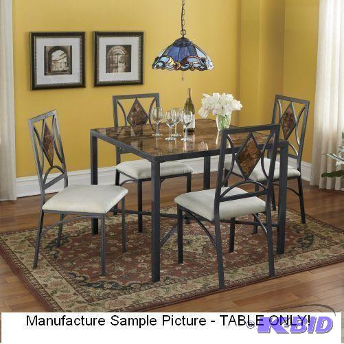 lot 166 image: Faux Marble Dining Table -&nbspTable has a f...