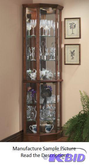 lot 170 image: Oak Exclusive Corner Curio Cabinet - Handsome...