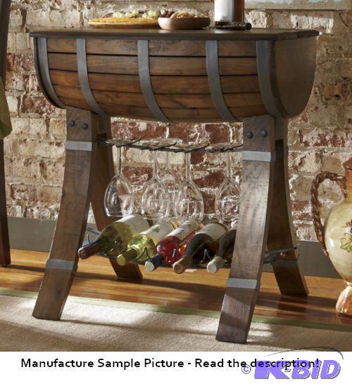 lot 181 image: Wine Rack Barrel Table - This Bella Sera barr...