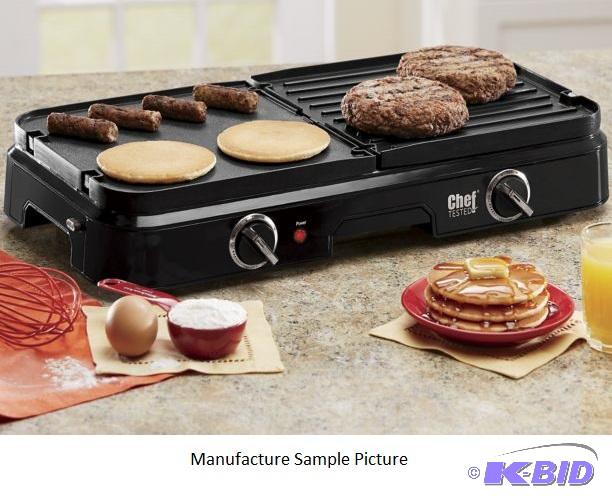 lot 36 image: Chef Tested Electric Reversible GrillGriddle...