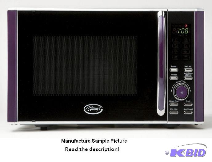 lot 48 image: Ginnys Microwave - Purple - Model P90D23YL-Q3...