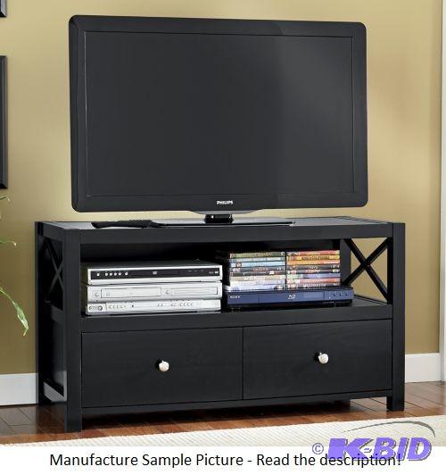 lot 54 image: X Style TV Unit - Black -&nbspSleek style in...