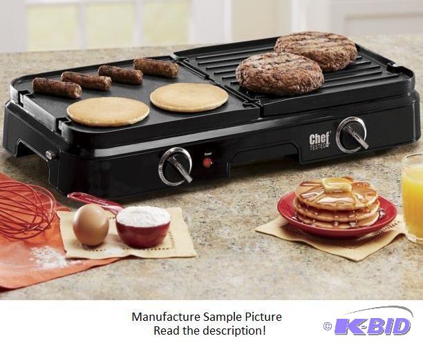 lot 69 image: Chef Tested Electric Reversible GrillGriddle...