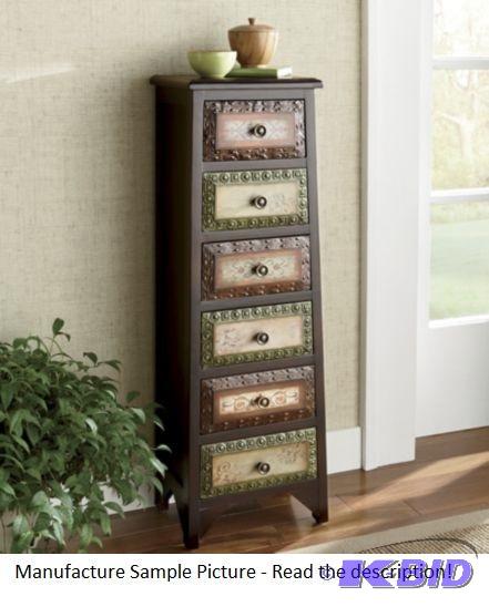 lot 8 image: Kynan 6 Drawer Tall Scrolled Chest - This bea...