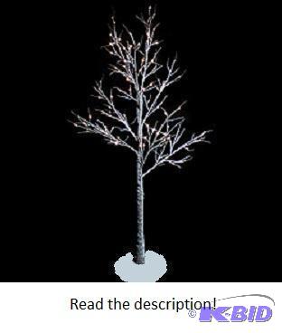 lot 91 image: River of Goods LED Lighted Frosted Tree - Min...