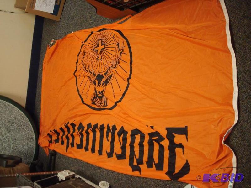 lot 11 image: Large Jagermeister&nbspFlag Has Some Wear,...