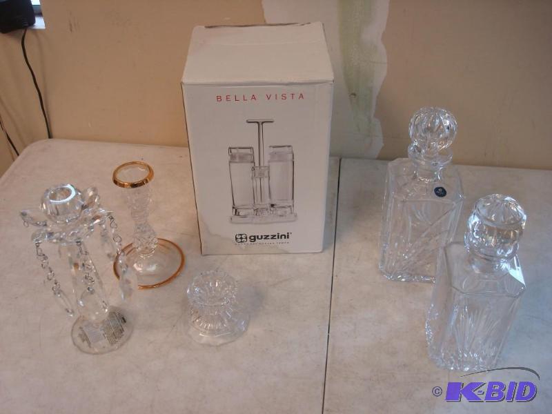 lot 116 image: Lot Of Pictures Items Includes Crystal Decant...