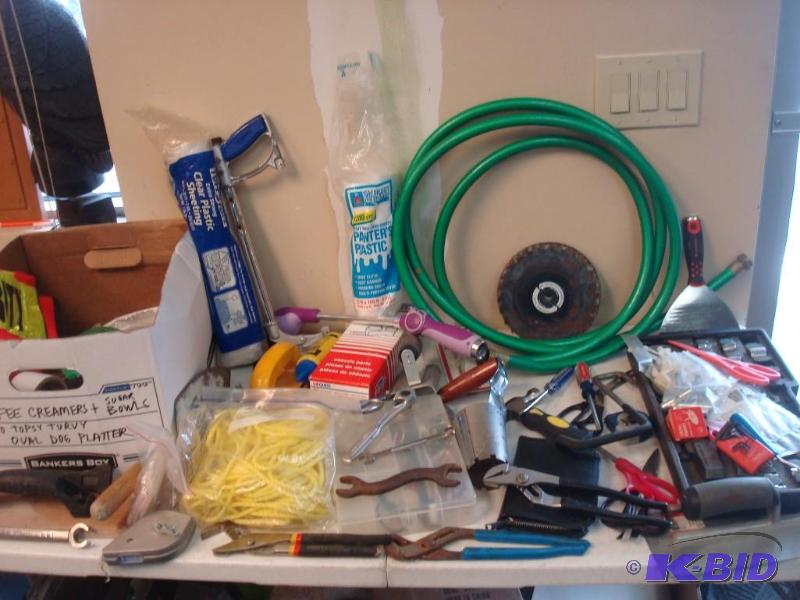 lot 152 image: Lot Of Pictured Items Tools And Garage Items...