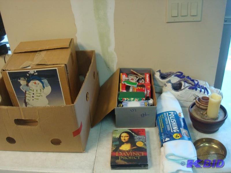 lot 156 image: Lot Of Items Pictured Vikings Reebok Shoes...