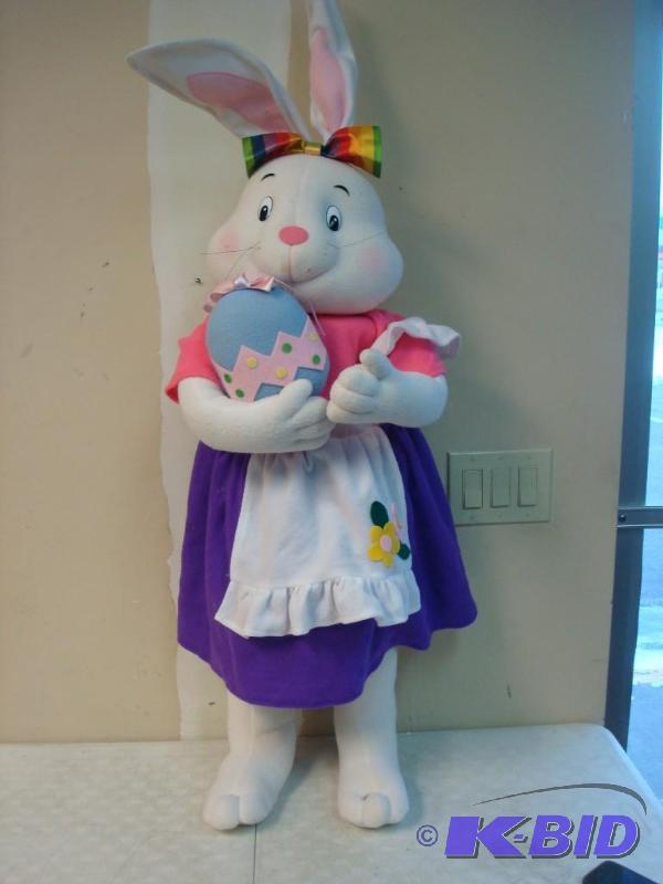 lot 17 image: Large Easter Rabbit, 4 Ft Tall...
