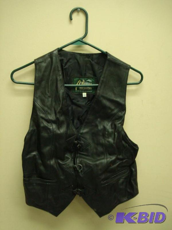 lot 218 image: Leather Vest Size 34 Some Wear...